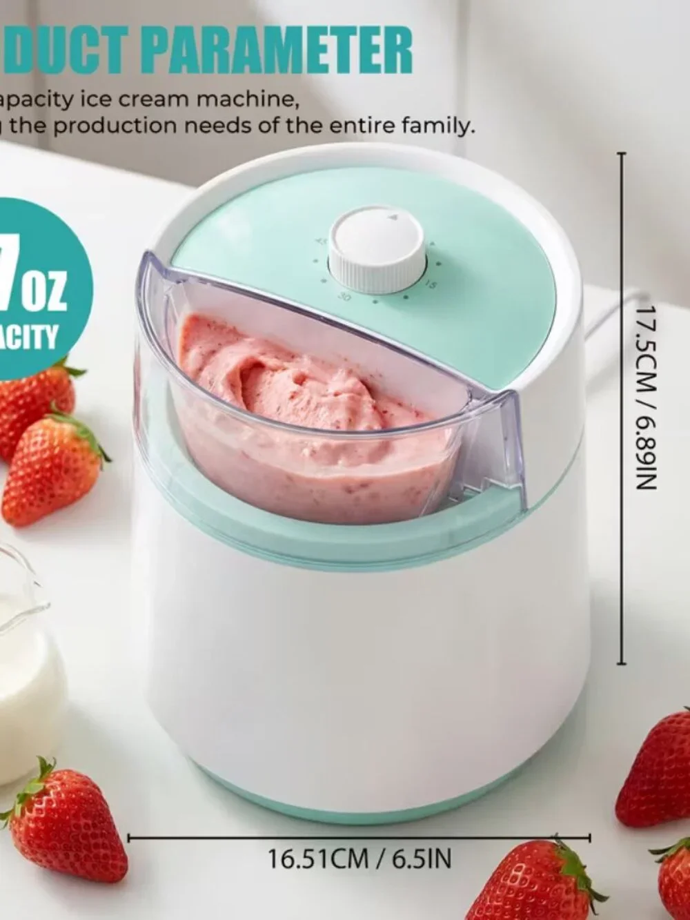 27 oz Single-Serve Large Capacity DIY Ice Cream Maker
